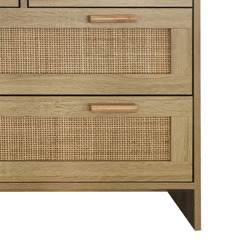 4 Drawer Rattan Cabinet