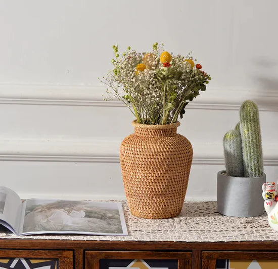 Rattan Flower Basket